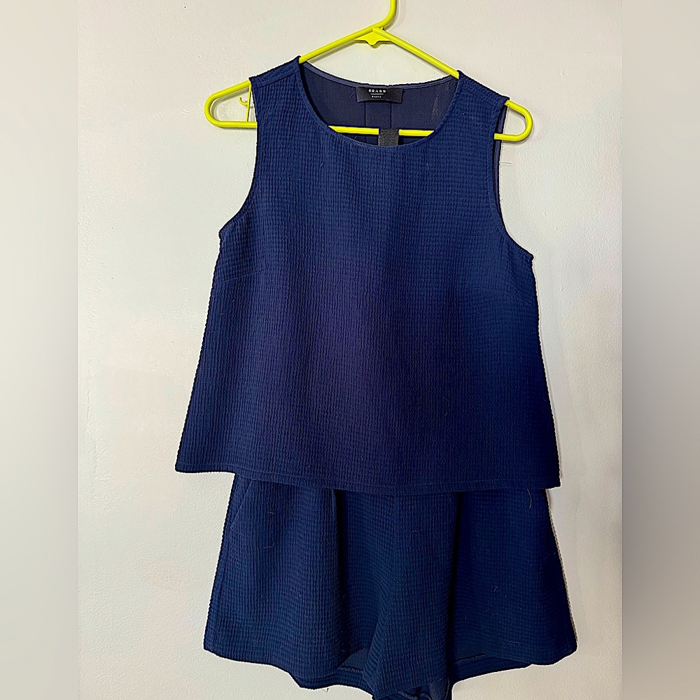 Navy dressy romper separates